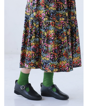 【WEB限定】薄手6×2リブショートソックス