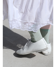 【WEB限定】薄手6×2リブショートソックス