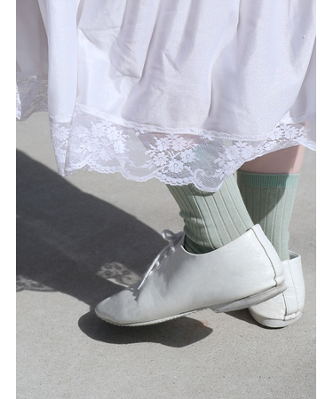 【WEB限定】薄手6×2リブショートソックス