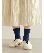 【WEB限定】薄手6×2リブショートソックス