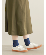 【WEB限定】薄手6×2リブショートソックス