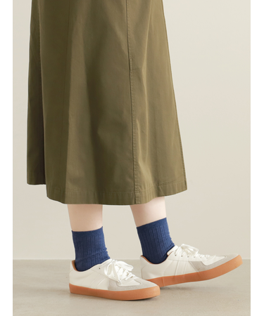 【WEB限定】薄手6×2リブショートソックス