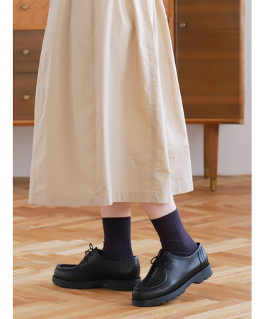 【WEB限定】薄手6×2リブショートソックス