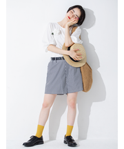 【WEB限定】薄手6×2リブショートソックス