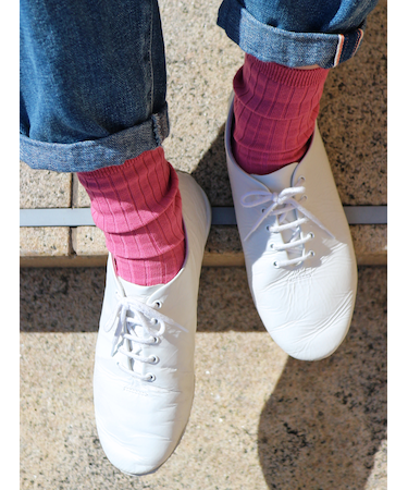 【WEB限定】薄手6×2リブショートソックス