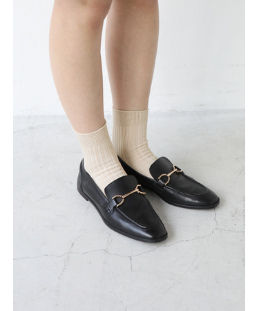 シルケット5×2リブショートソックス