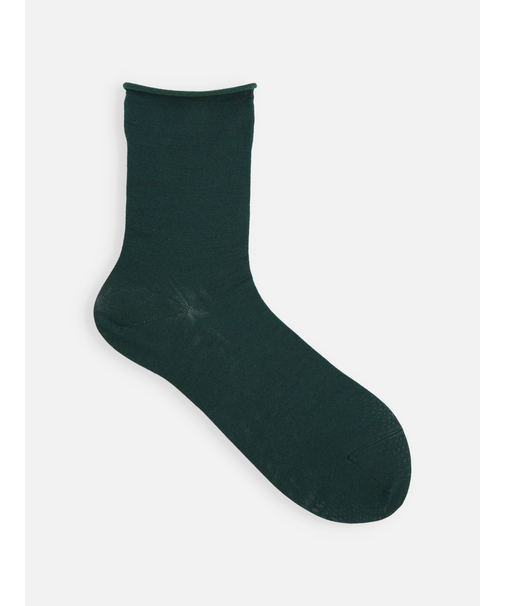 最高級シルクロールショートソックス