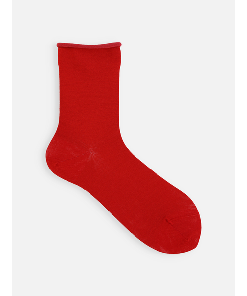 最高級シルクロールショートソックス