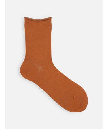 最高級シルクロールショートソックス