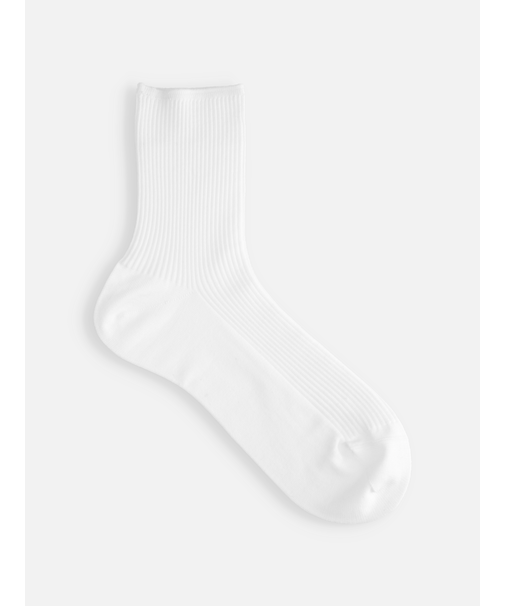 最高級綿スビンゴールド2×2リブショートソックス