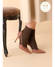 最高級綿スビンゴールド2×2リブショートソックス