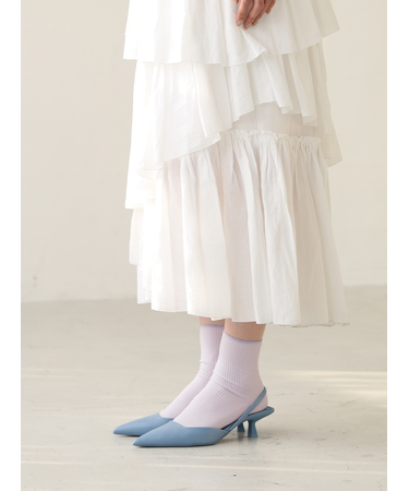 最高級綿スビンゴールド2×2リブショートソックス