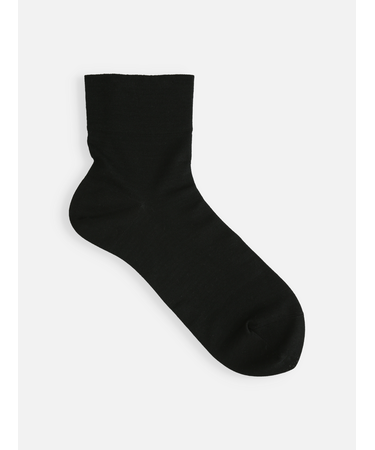 最高級綿スビンゴールド無地ショートソックス