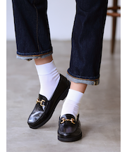 最高級綿スビンゴールド無地ショートソックス