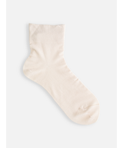 最高級綿スビンゴールド無地ショートソックス