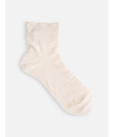 最高級綿スビンゴールド無地ショートソックス