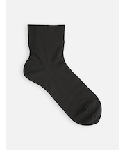 最高級綿スビンゴールド無地ショートソックス