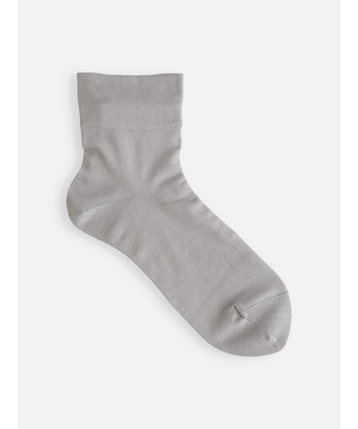 最高級綿スビンゴールド無地ショートソックス