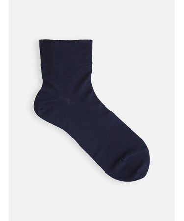 最高級綿スビンゴールド無地ショートソックス