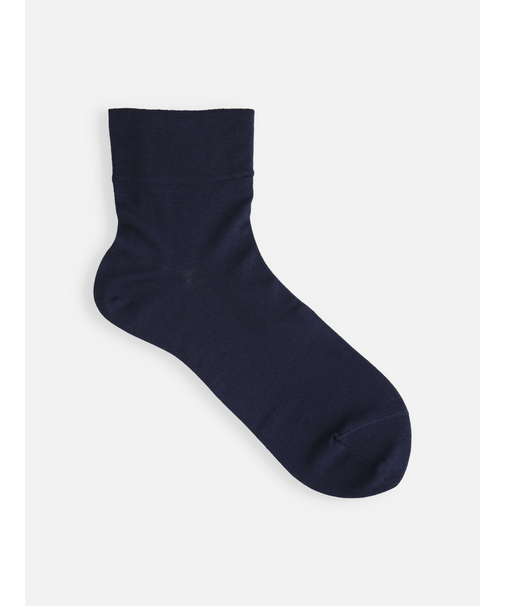 最高級綿スビンゴールド無地ショートソックス