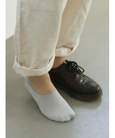 【吸水・速乾・消臭】脱げないを追求したメッシュカジュアルカバーソックス クールマックスファブリック製