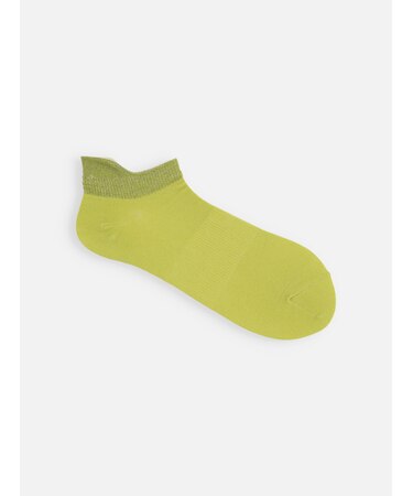 【靴ずれ対策】履き口ラメアキレスガードスニーカー丈ソックス