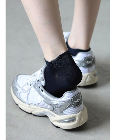 ゴム口ラメアキレスガードスニーカー用ソックス