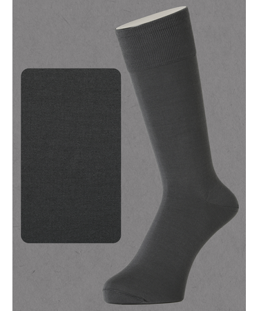 【Tabio MEN】連続シルケット無地レギュラー丈ソックス