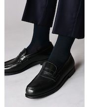 【Tabio MEN】連続シルケット無地レギュラー丈ソックス