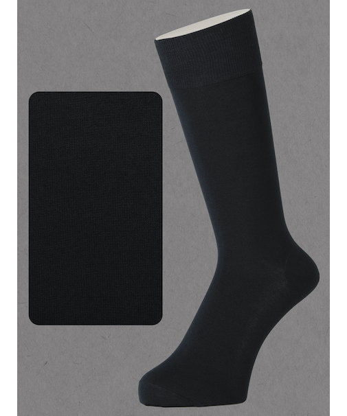 【Tabio MEN】連続シルケット無地レギュラー丈ソックス