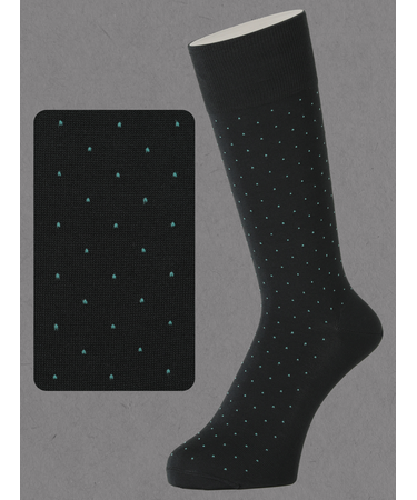 【Tabio MEN】連続シルケット ドットレギュラー丈ソックス