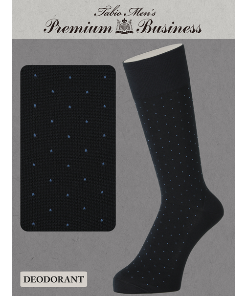 【Tabio MEN】連続シルケット ドットレギュラー丈ソックス