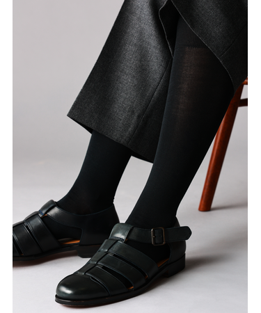 【Tabio MEN】連続シルケット ベタロングホーズ