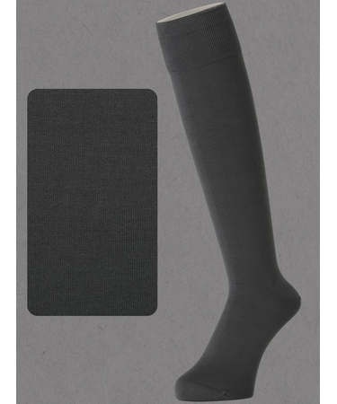 【Tabio MEN】連続シルケット ベタロングホーズ