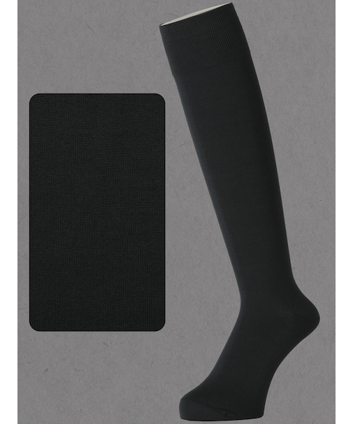 【Tabio MEN】連続シルケット ベタロングホーズ