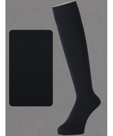 【Tabio MEN】連続シルケット ベタロングホーズ