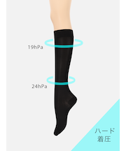 【美脚Labo】弾性ハイソックス※厚手着圧ハードタイプ