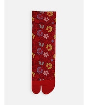 花フロート柄足袋ソックス