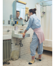 三面切替パイル起毛ルームソックス