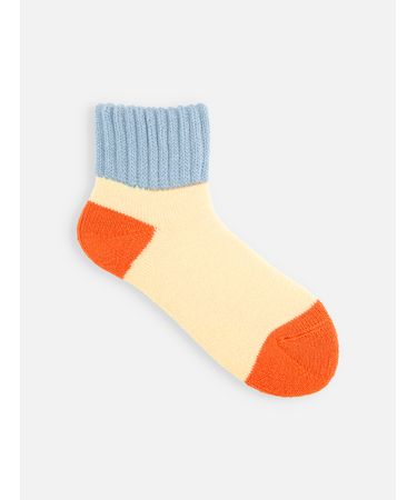 三面切替パイル起毛ルームソックス