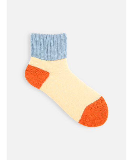 三面切替パイル起毛ルームソックス