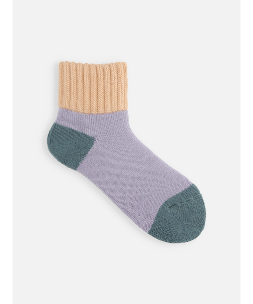 三面切替パイル起毛ルームソックス