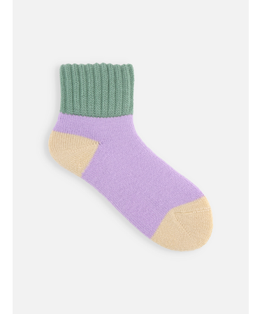 三面切替パイル起毛ルームソックス