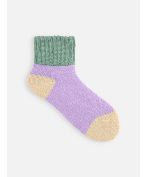 三面切替パイル起毛ルームソックス