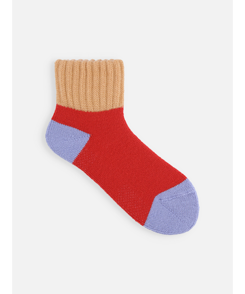 三面切替パイル起毛ルームソックス