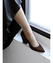 薄手ラメハイソックス