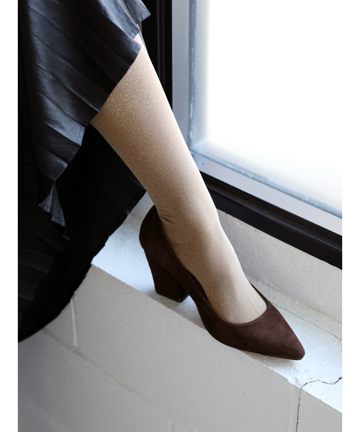 薄手ラメハイソックス