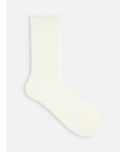 毛混リブ無地ソックス