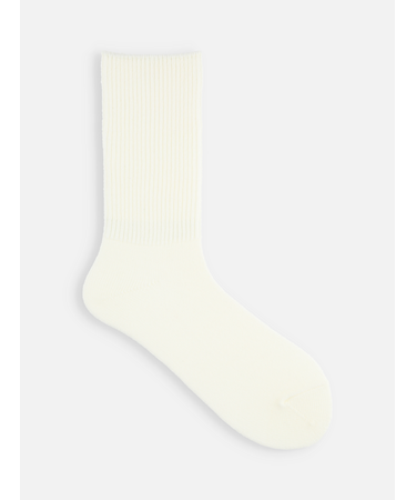 毛混リブ無地ソックス