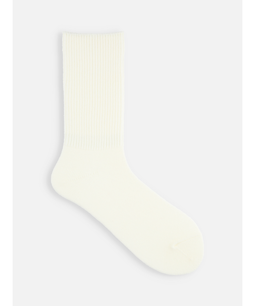 毛混リブ無地ソックス